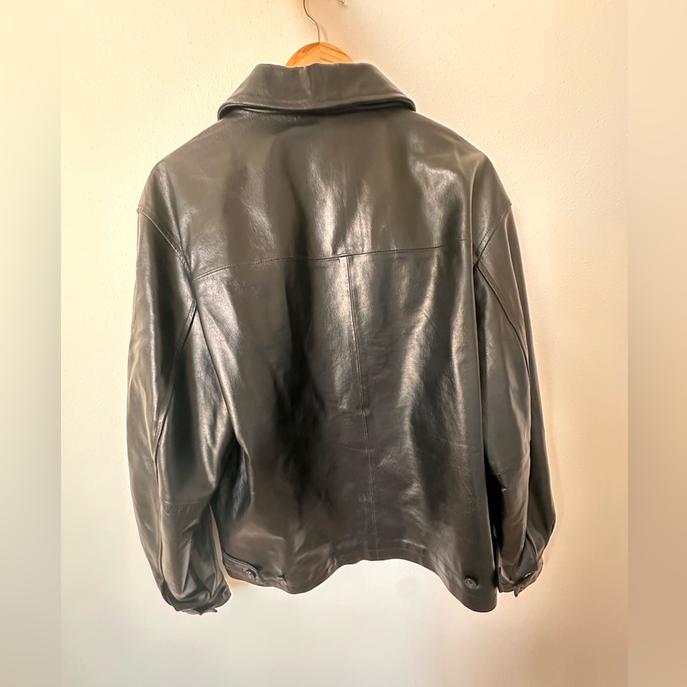 Old Navy Leather Jacket - Picture 3 of 5